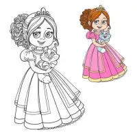 princess coloring book for girls Screen Shot 1