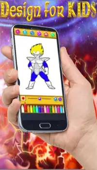 Learn to color Dragon Goku Ball Screen Shot 0