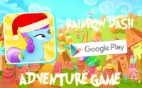 Rainbow christmas* Adventure Dash Screen Shot 1