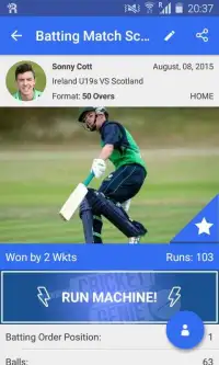 Cricket Genie Scores & Results Screen Shot 8