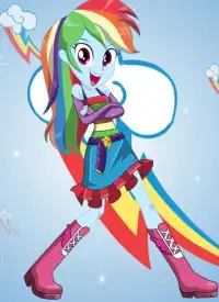 Dress up Fluttershy Rarity Rainbow Dash Pony Girl Screen Shot 3