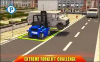US City Police Parking Forklift Car Simulator Screen Shot 1