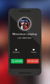 Fake call From Ladybug Simulator Screen Shot 1
