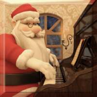 Christmas Piano and Snowflakes
