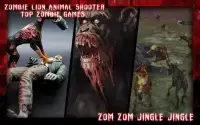 Zombie Lion Animal Shooter: Лучшие игры для зомби Screen Shot 0