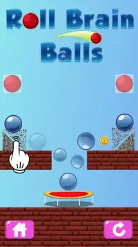Roll Brain Balls - Physics Game Screen Shot 1