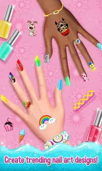 Nail Art Shiny Design Salon - Sweet Girls Manicure Screen Shot 11
