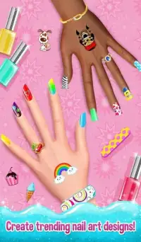 Nail Art Shiny Design Salon - Sweet Girls Manicure Screen Shot 3