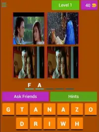 Bollywood Movies Quiz - 4 Vs 1 Screen Shot 11