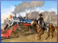 Cowboy Train racing adventure Screen Shot 2