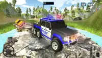 Offroad 6x6 Police Truck Simulator - Police Truck Screen Shot 7