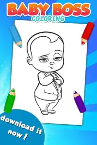 Baby Boss Coloring Game Screen Shot 0