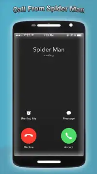Fake Call from Spider Man! Screen Shot 1