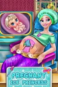 Ice Queen Pregnant Mommy NewBorn Baby Screen Shot 2