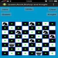 Chess Queen,Rook,Bishop & Knight Problem Screen Shot 2