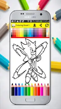 Coloring Book for Sonic Screen Shot 5