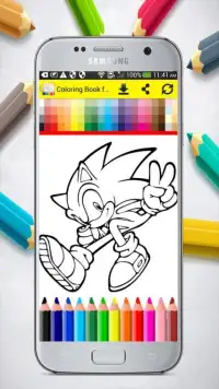 Coloring Book for Sonic Screen Shot 0