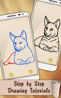 Draw Cute Puppies and Dogs Screen Shot 2