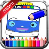 Drawing Bus Coloring Tayo