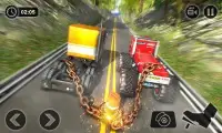Parallel Truck Racing against Bollard Screen Shot 0