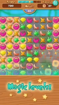 Jelly Slugs - Match 3 Puzzle Screen Shot 2