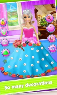 Princess Doll Cake Maker - Anak Memasak DIY Screen Shot 0