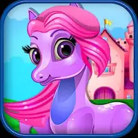 Royal Pink Pony Makeover Love Story : Pony Games Screen Shot 1