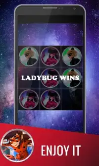 Ladybug vs Cat Noir TicTacToe Screen Shot 1