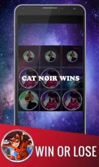 Ladybug vs Cat Noir TicTacToe Screen Shot 0