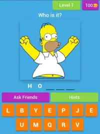 Guess the Simpsons characters Screen Shot 4