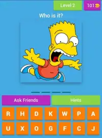 Guess the Simpsons characters Screen Shot 2