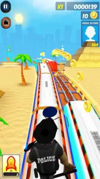 Ninja Subway runner 3D 2018 Screen Shot 0