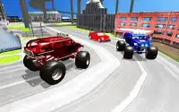 Multi-Level Monster Truck Parking Driving School Screen Shot 1