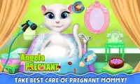 Talking Cat Pregnant Mommy Newborn Baby Screen Shot 1