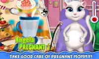 Talking Cat Pregnant Mommy Newborn Baby Screen Shot 0