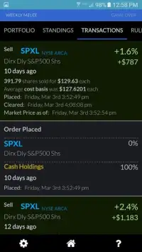 TradeDuel - Fantasy Stocks Screen Shot 1