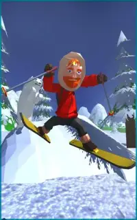 Xtreme Downhill Skiing Stuntman : Winter Freestyle Screen Shot 3