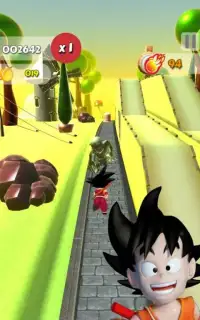 Dragon Fire Ball Rush: Run, Dash, Rush Goku Game Screen Shot 1