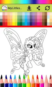 Coloring Book for My Pony Screen Shot 2