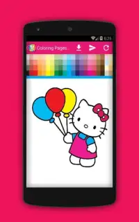 Coloring Pages for Kitty Fans Screen Shot 0