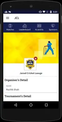 JCL - Janod Cricket League Screen Shot 1