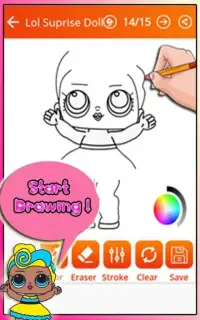 How to draw Lol doll surprise (Lol surprise game) Screen Shot 2