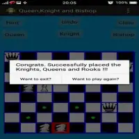 Chess Queen,Knight and Bishop Problem Screen Shot 4