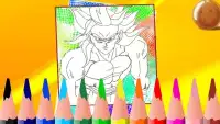 Coloring dragon ball z dokkan Screen Shot 2