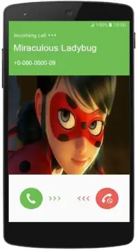Fake Call Miraculous Ladybug Screen Shot 2