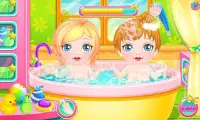 Newbown twins baby game Screen Shot 4