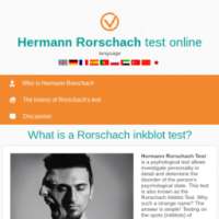 Hermann Rorschach test (inkblot test)
