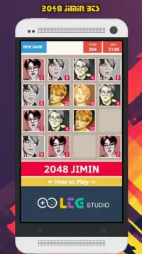2048 BTS Jimin KPop Puzzle Game Screen Shot 4