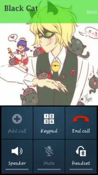Call LadyBug - Miraculous Phone Screen Shot 0