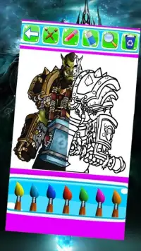 world of war wow coloring craft on azeroth by fans Screen Shot 1